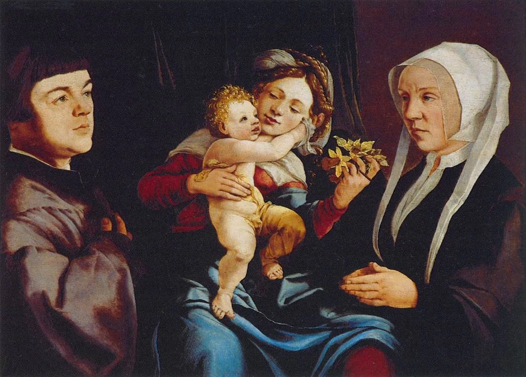 Madonna dei Narcisi con il Bambino e i donatori - Museo Thyssen, Bornemisza